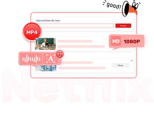 Download Video via VideoHunter Netflix Downloader
