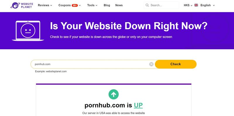 Check Whether Pornhub Is Down