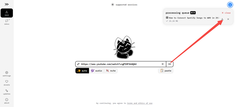 Download YouTube Video with Cobalt