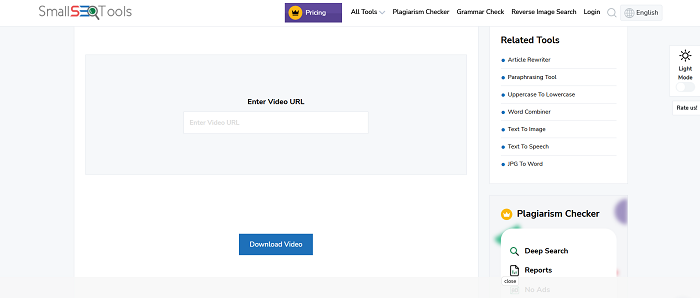 Download Video with SmallSEOTools