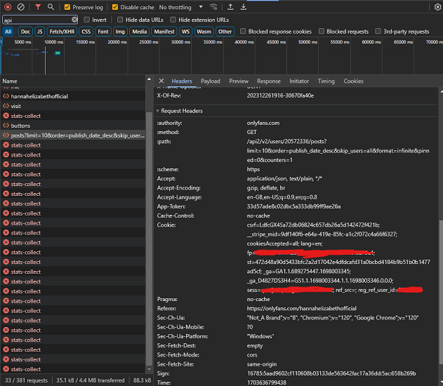 Copy Values from Developer Tools 