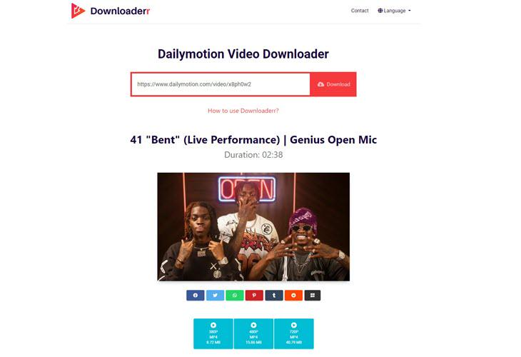 Downloaderr Dailymotion Téléchargeur de vidéos en ligne