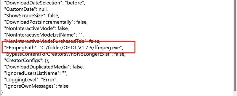 Fill Out FFmpegPath