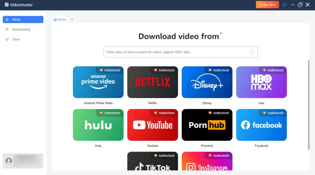 Homepage VideoHunter All-in-One
