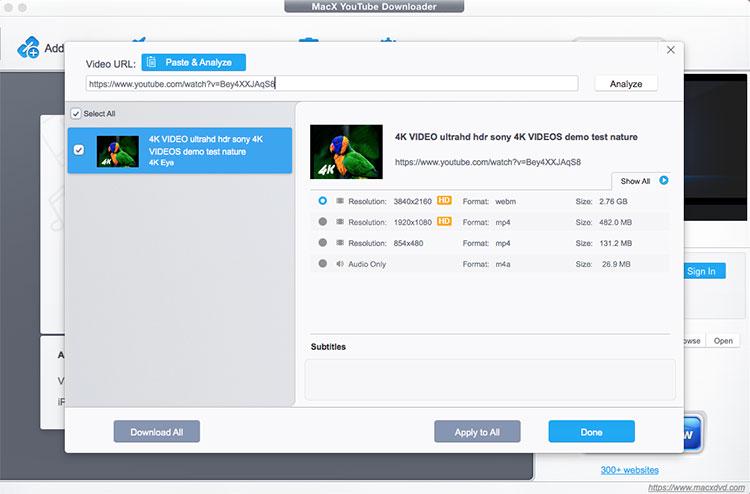 MacX YouTube下载器