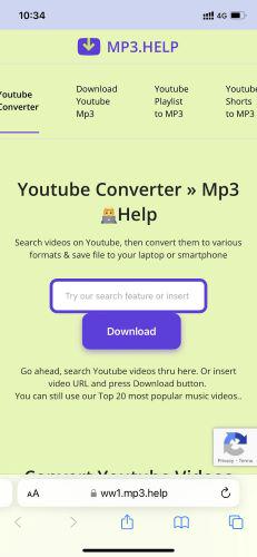 MP3.Help YouTube-afspeellijst downloaden