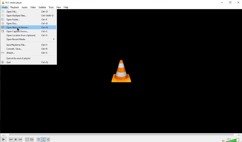  Open Network Stream on VLC