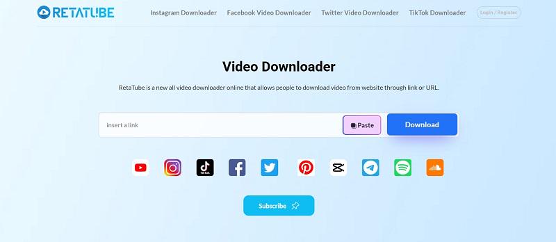 Download HTML5 Videos Online with RetaTube