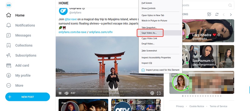 Save OnlyFans to MP4 Firefox 