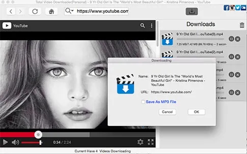 Total Video Downloader voor Mac