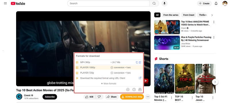 Download YouTube Video with UDL Helper