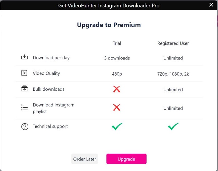 Subscribe to VideoHunter Instagram Downloader