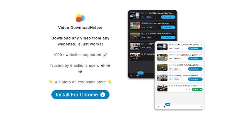 Video DownloadHelper Download Videos from Internet